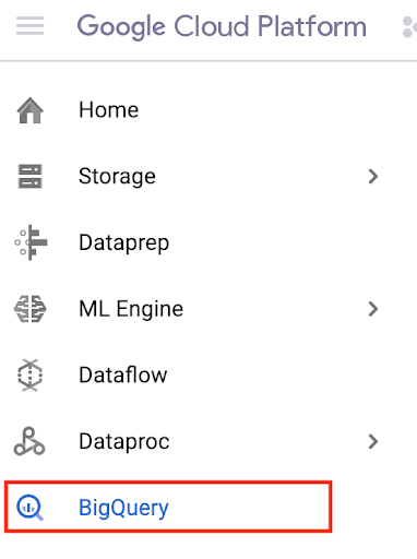 BigQuery Dashboard image
